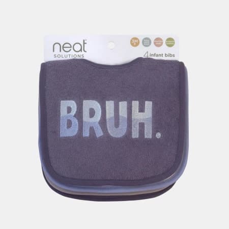 Neat Solutions Infant Boy Attitude Saying 4 Pack Bib