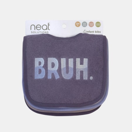 Neat Solutions Infant Boy Attitude Saying 4 Pack Bib
