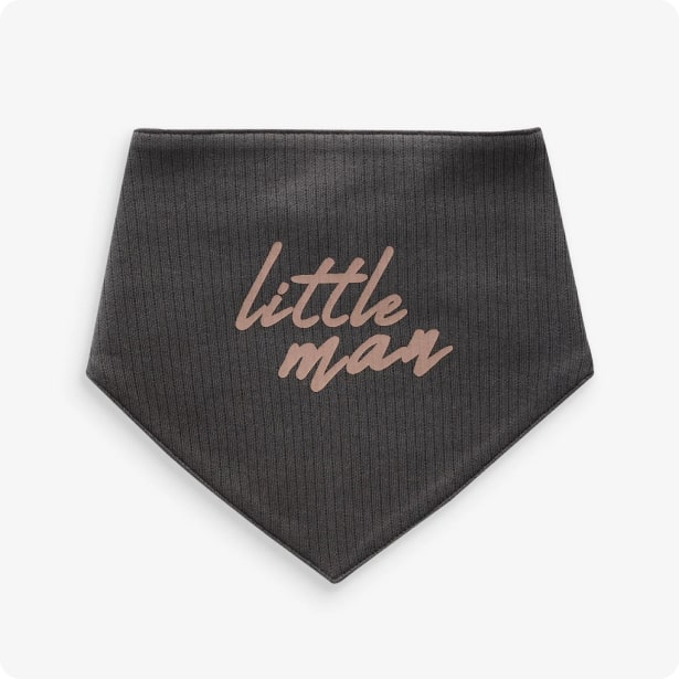 Black/White Baby 100% Cotton Bibs 3 Pack