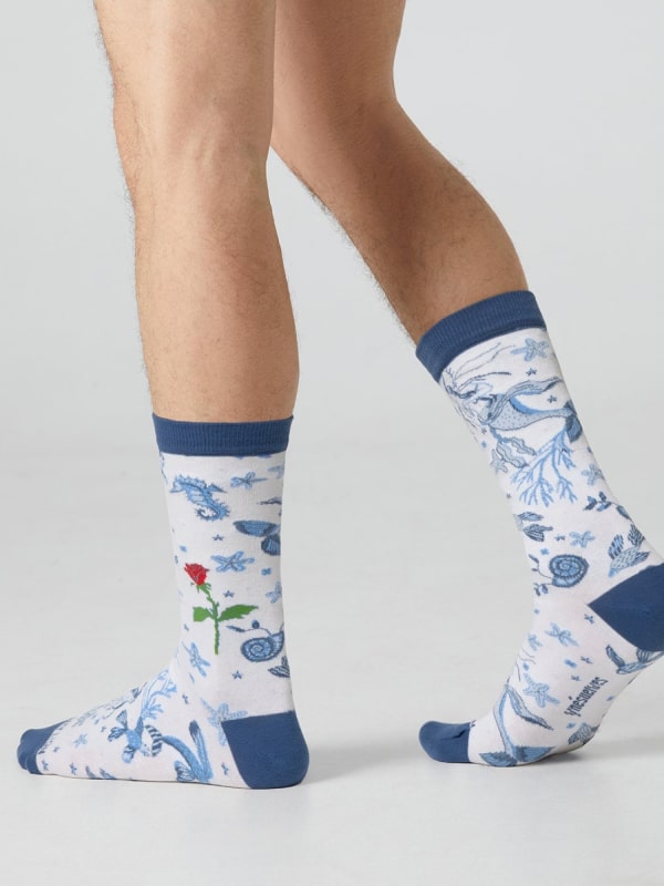 Stylish Patterned Dress Socks